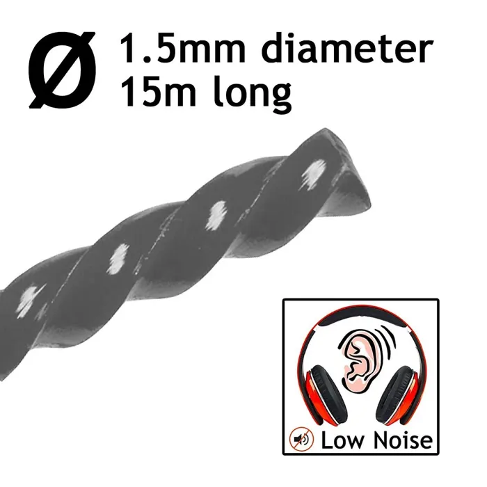 SPARES2GO 1.5mm Low Noise Strimmer Line Spool Refil compatible with Black & Decker GL210 GL330 GL420 GL520 GL550 Strimmers