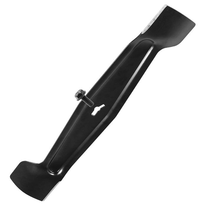 SPARES2GO Metal Blade + Fixing Screw compatible with Mac Allister MEB1638K MLM1600 MLMP1600 MLMO 1600SHFB Lawnmower (38cm)