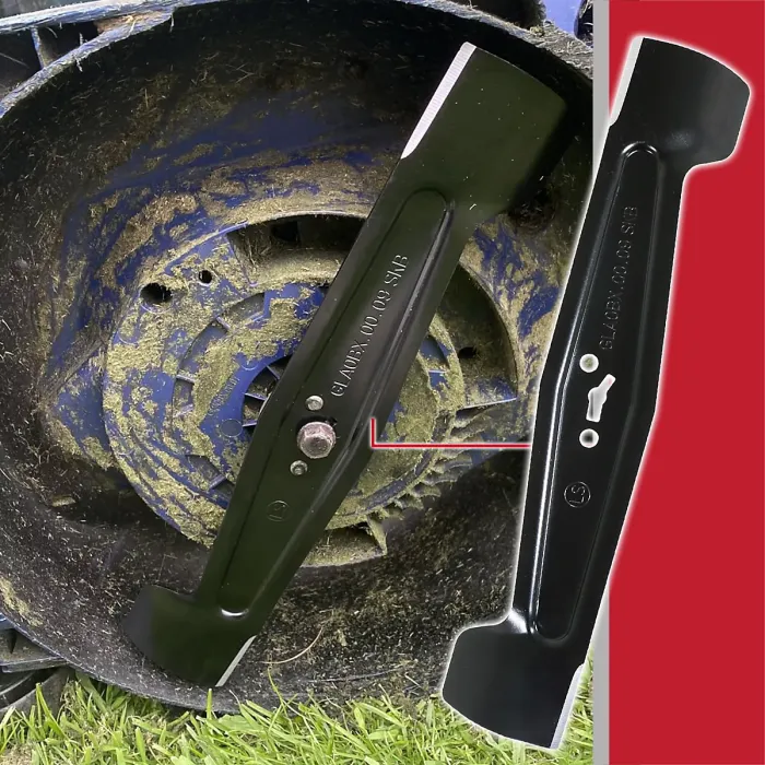 SPARES2GO Metal Blade compatible with Spear & Jackson CLMF2434A S2434CR Lawnmower (34cm)