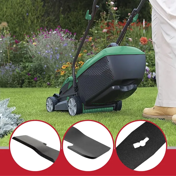 SPARES2GO Metal Blade compatible with B&Q OPP FPLM1000-2 Lawnmower (32cm)