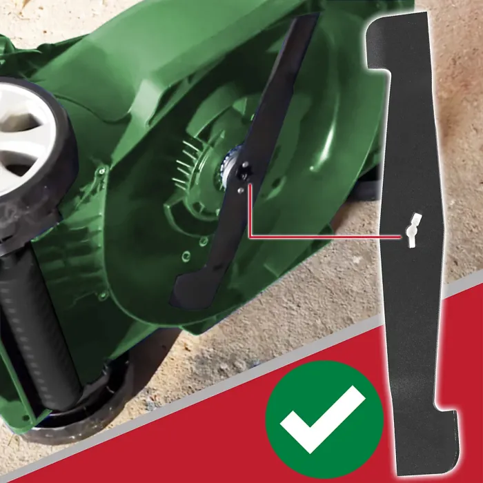 SPARES2GO Metal Blade compatible with B&Q OPP FPLM1000-2 Lawnmower (32cm)