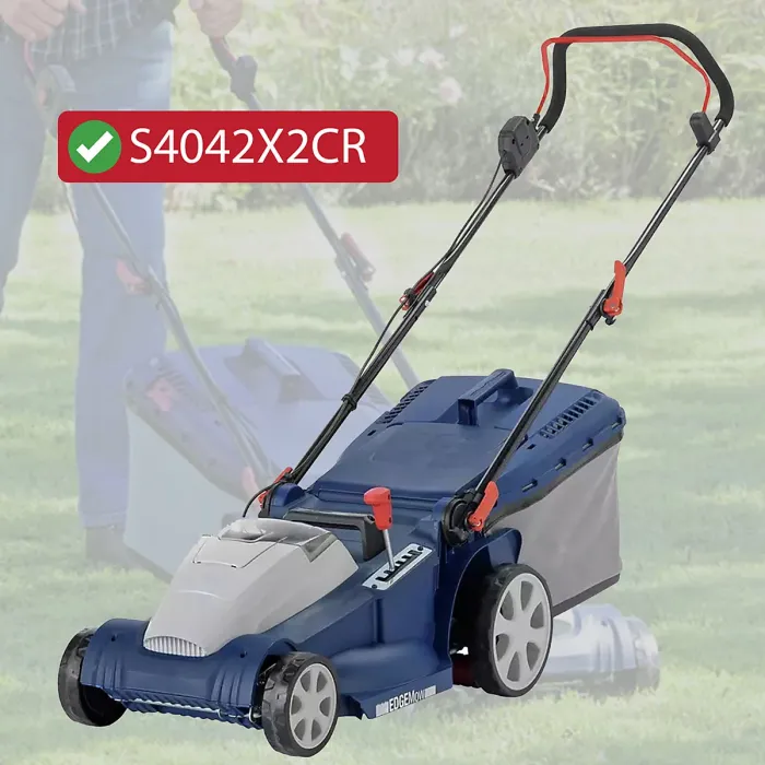 SPARES2GO Blade for Spear & Jackson S4042X2CR Lawnmower Mower Grass Metal Cutter 40cm x 2