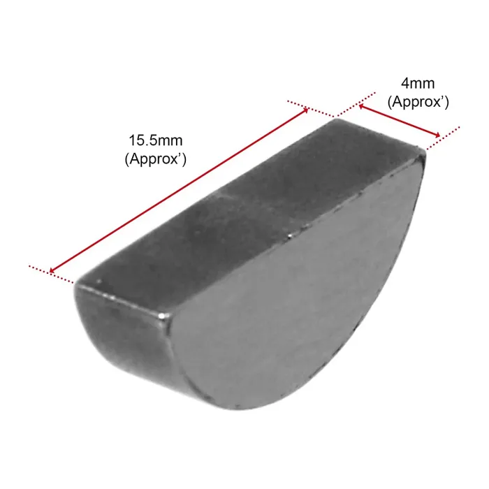SPARES2GO Woodruff Key For Blade Boss compatible with Mountfield Stiga Honda Castel Lawnmower