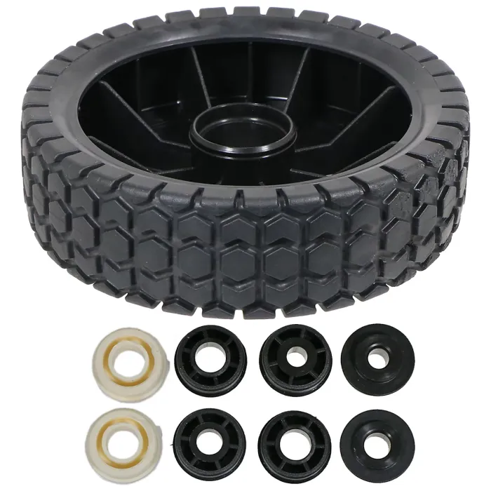 SPARES2GO 6" Tyre Wheel for Lawnmower with Reducer Bushes (150mm)