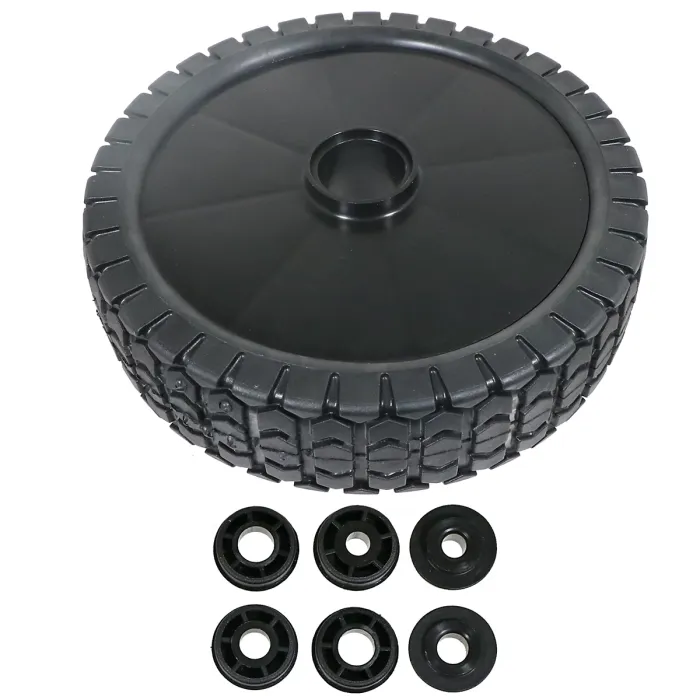 SPARES2GO 7" Tyre Wheel for Lawnmower with Reducer Bushes (175mm)
