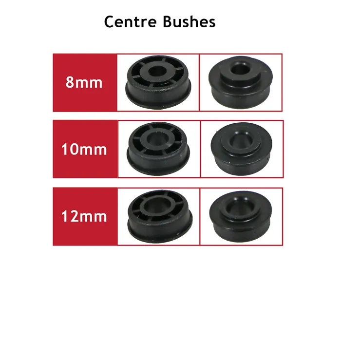 SPARES2GO 7" Tyre Wheel for Lawnmower with Reducer Bushes (175mm)