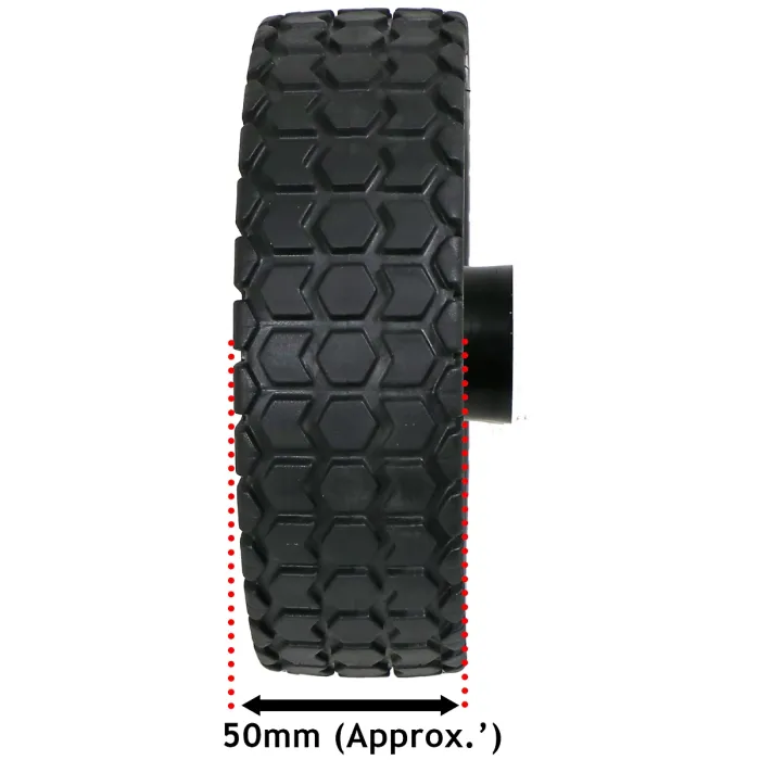 SPARES2GO 8" Tyre Wheel for Lawnmower with Reducer Bushes (200mm)