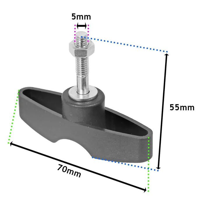 SPARES2GO Tommy Screw Nut compatible with Stihl FR85T FR130T FS55 FS75 FS80 FS83 Brushcutter Trimmer