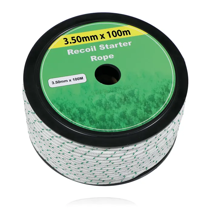 SPARES2GO Pull Cord 3.5mm x 100m Starter Rope Recoil Lawnmower Chainsaw Strimmer UNIVERSAL