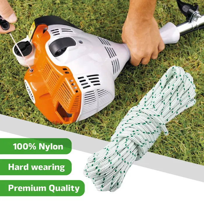 SPARES2GO Pull Cord 3.5mm x 100m Starter Rope Recoil Lawnmower Chainsaw Strimmer UNIVERSAL
