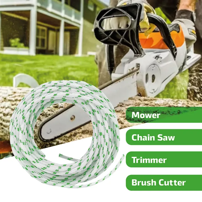 SPARES2GO Pull Cord 3.5mm x 100m Starter Rope Recoil Lawnmower Chainsaw Strimmer UNIVERSAL