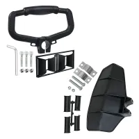 SPARES2GO Universal Strimmer Grip Handle + Blade Guard Brushcutter Trimmer Pole Shaft Reducer Kit (24mm, 26mm, 28mm)