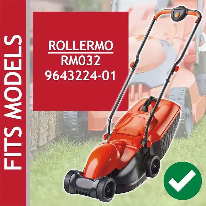SPARES2GO Metal Blade compatible with Flymo Rollermo RM032 9643224-01 Lawnmower (32cm, Type FLY046)
