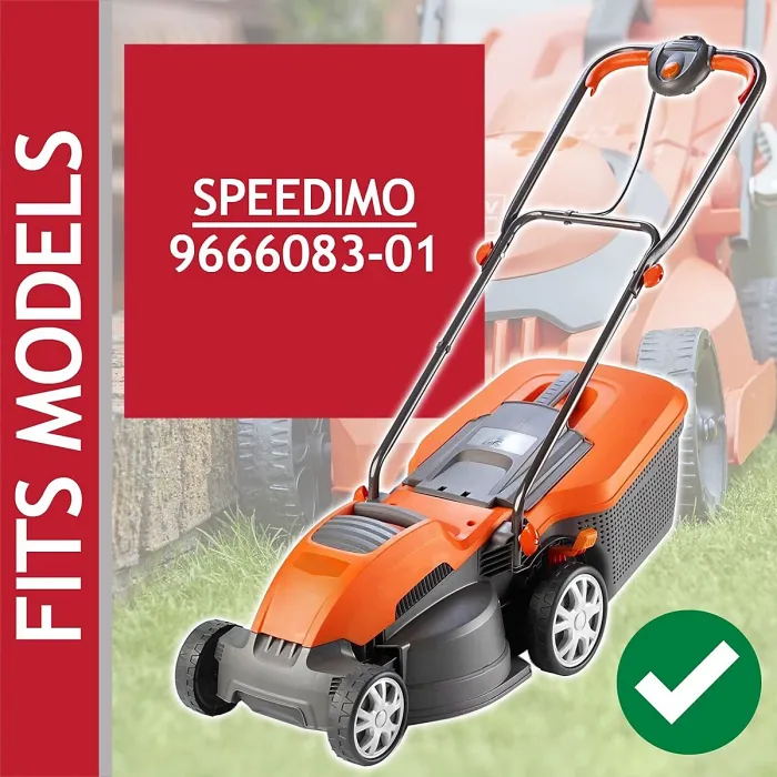 SPARES2GO Metal Blade compatible with Flymo Speedimo 9666083-01 Lawnmower (32cm, Type FLY046)