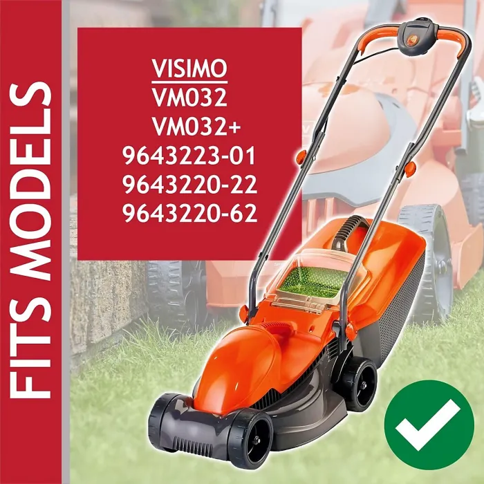 SPARES2GO Metal Blade compatible with Flymo Visimo VM032 VM032+ Lawnmower (32cm, Type FLY046)