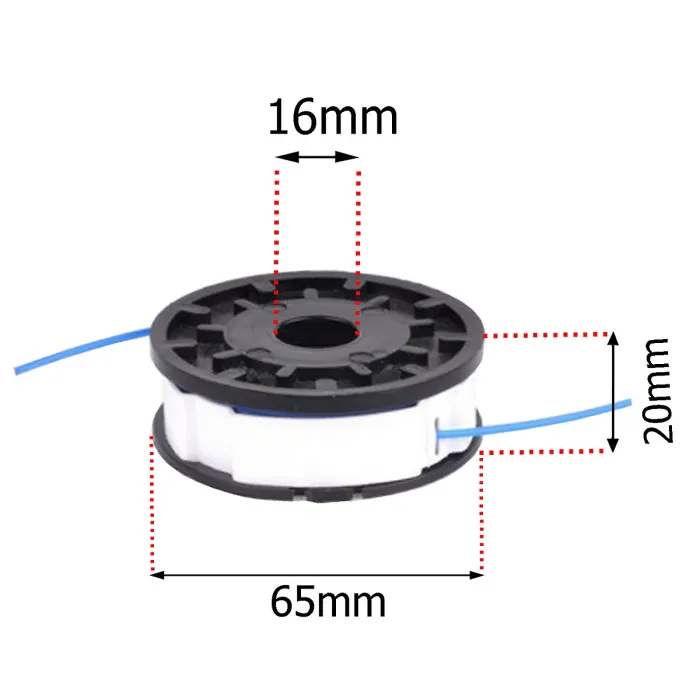 SPARES2GO Spool Line and Cover compatible with MacAllister MGT430 Strimmer Trimmer (5m, 1.5mm)