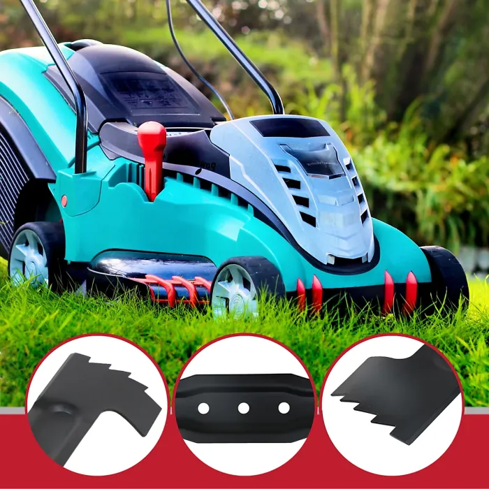 SPARES2GO Metal Blade compatible with Bosch Rotak 43 Ergoflex 430 Ergo-Power 1800-43 Lawnmower (43cm)