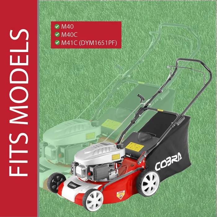 SPARES2GO Blade for Cobra M40 M40C M41C DYM1651PF Lawnmower 40cm Metal Grass Cutter