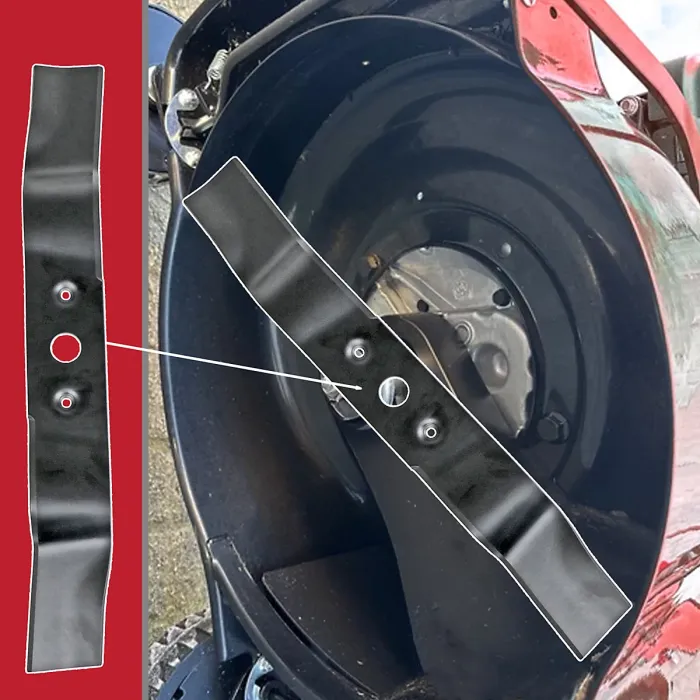 SPARES2GO Blade for Cobra M40 M40C M41C DYM1651PF Lawnmower 40cm Metal Grass Cutter