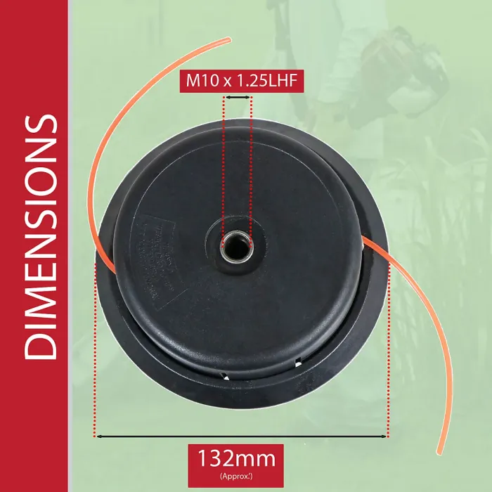 SPARES2GO Trimmer Spool Head for Honda UMR431 UMK425 UMK431E UMK435E Brush Cutter (M10)