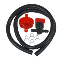 SPARES2GO Universal 60cm Fuel Inline Pipe Tank Connection Kit for Lawnmower Engine