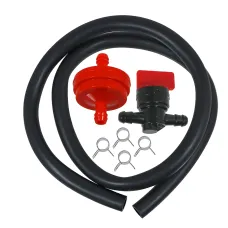 SPARES2GO Universal 60cm Fuel Inline Pipe Tank Connection Kit for Lawnmower Engine