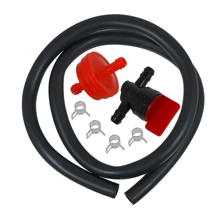 SPARES2GO Universal 60cm Fuel Inline Pipe Tank Connection Kit for Lawnmower Engine