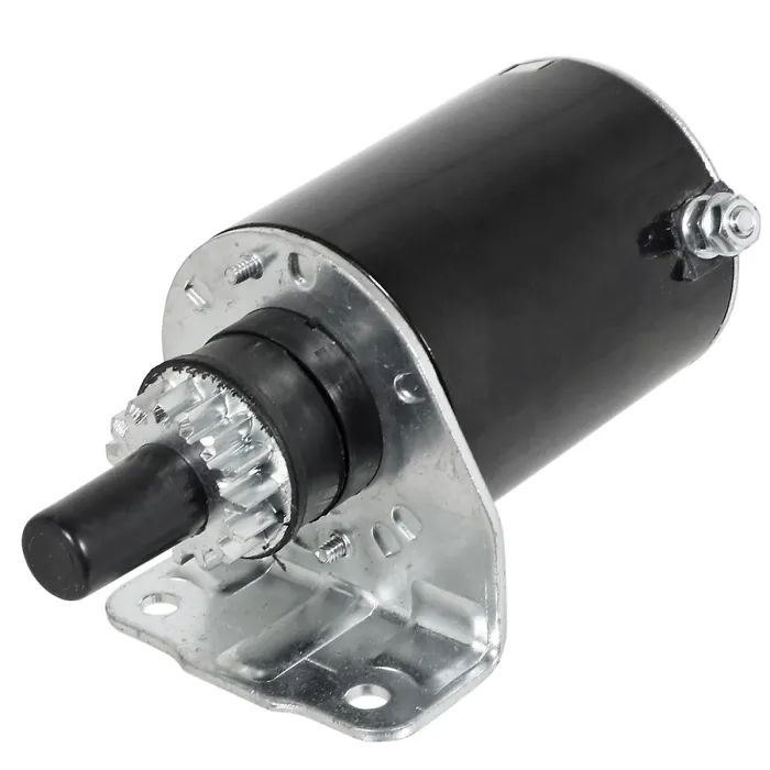 SPARES2GO Starter Motor for Briggs & Stratton 12.5HP to 18HP Lawnmower Engine (15 Teeth, Length: 180mm)