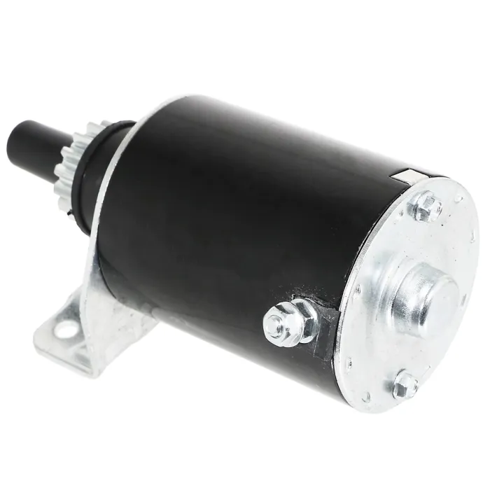 SPARES2GO Starter Motor for Briggs & Stratton 12.5HP to 18HP Lawnmower Engine (15 Teeth, Length: 180mm)