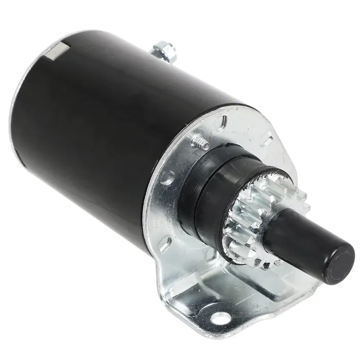 SPARES2GO Starter Motor for Briggs & Stratton 12.5HP to 18HP Lawnmower Engine (15 Teeth, Length: 180mm)