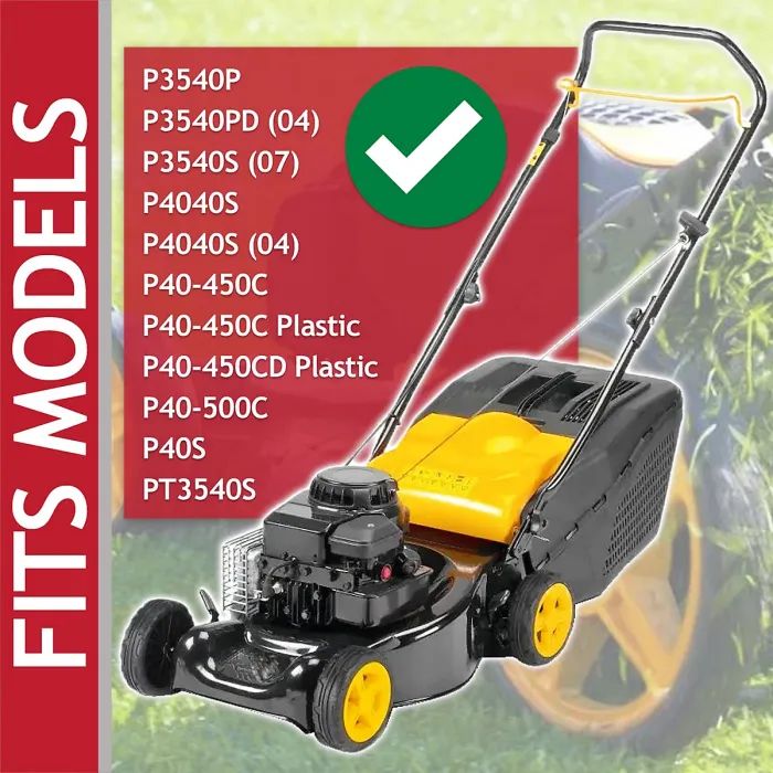 SPARES2GO Blade for Partner P3540 P4040S P40 PT3540S Lawnmower Metal Combi Grass Cutter (40cm)