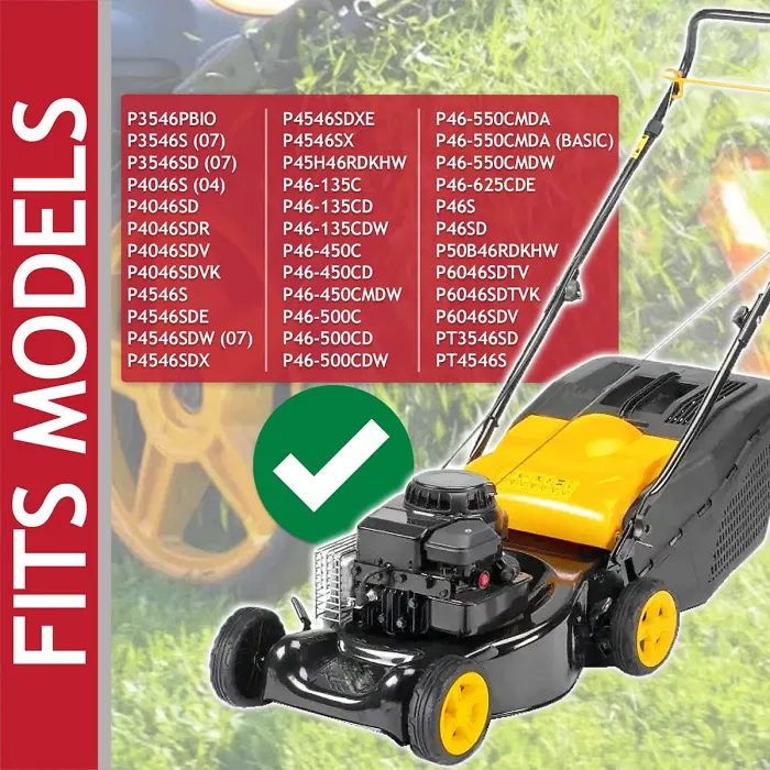 SPARES2GO Blade for Partner P3546 P4046 P4546 P46 Lawnmower Metal Combi Grass Cutter (46cm)