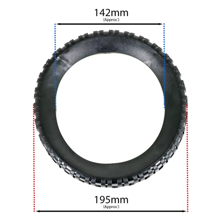 SPARES2GO Tyre Wheel for Honda HR21 HR194 HR214 HR215 HR216 HRA214 HRA215 HRS21 Mower