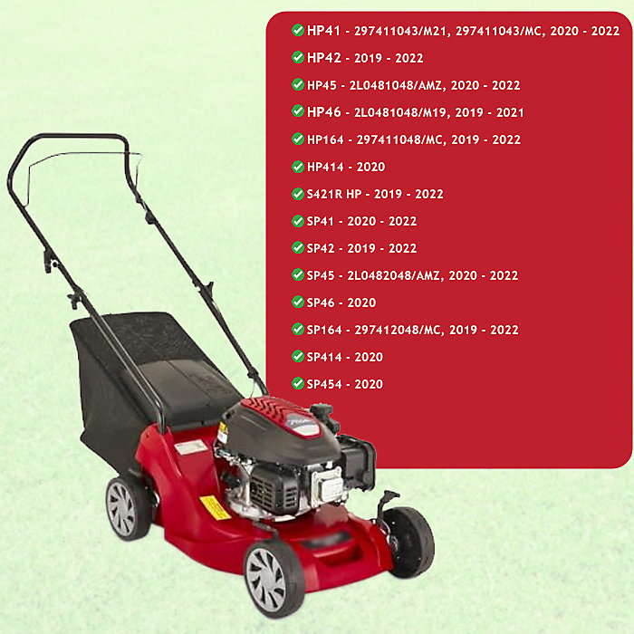 SPARES2GO Carburettor for Mountfield ST120 HP41 HP42 HP45 HP164 SP41 SP45 SP164 SP454 Lawnmower Engine