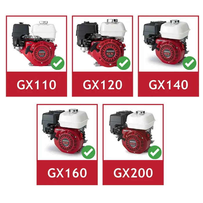 SPARES2GO Exhaust Muffler for Honda GX110 GX120 GX140 GX160 GX200 Silencer Guard Cover