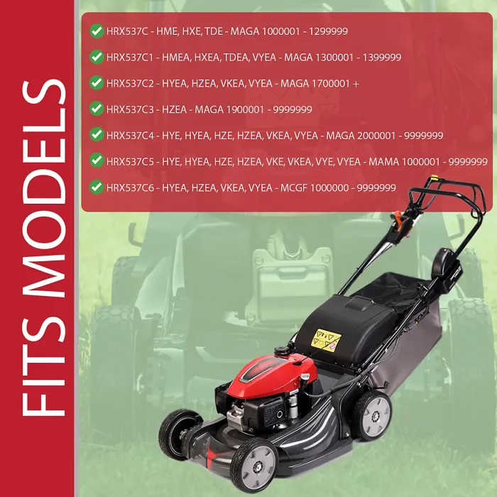 SPARES2GO Blade for Honda HRX537C HME HXE TD Lawnmower 21" 53cm Lower Cutter + Sharpener