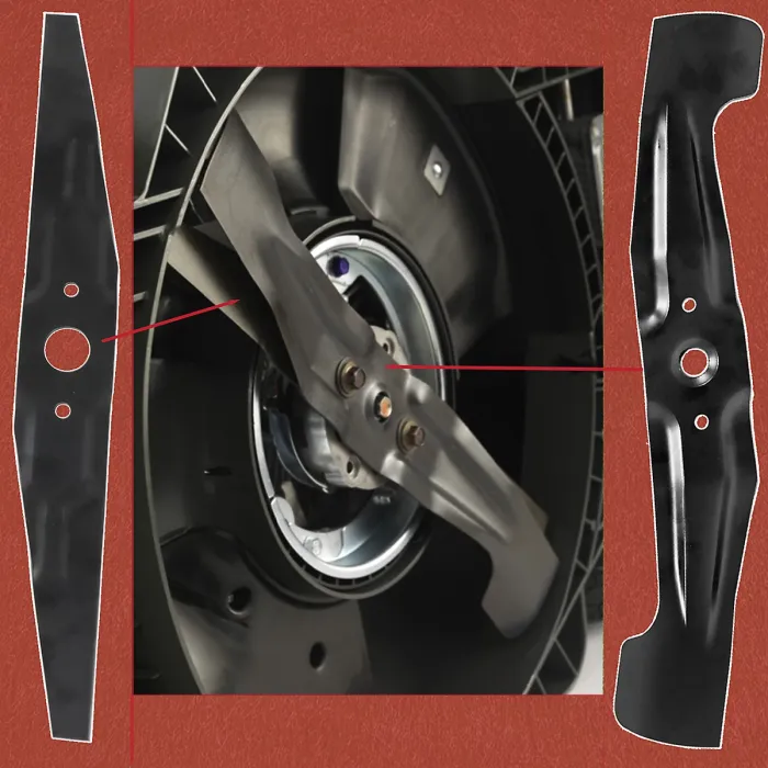 SPARES2GO Blade for Honda HRX537C Lawnmower 21" 53cm Lower Upper Cutter Set