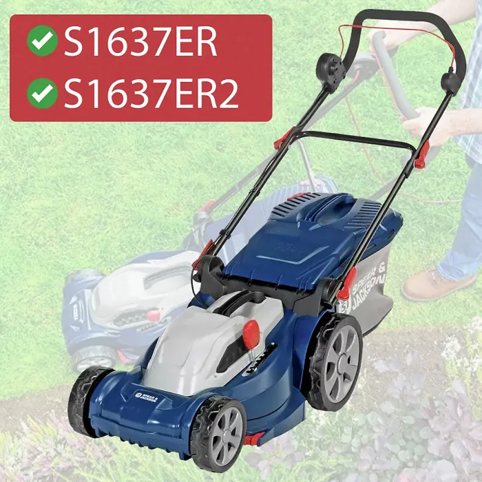 SPARES2GO Rotary Blade for Spear & Jackson S1637ER S1637ER2 37cm Lawnmower