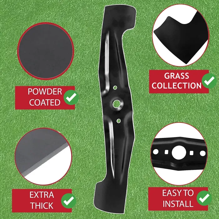 SPARES2GO Rotary Blade for Honda HRB423 HRB423K1 Lawnmower (17", 43cm)