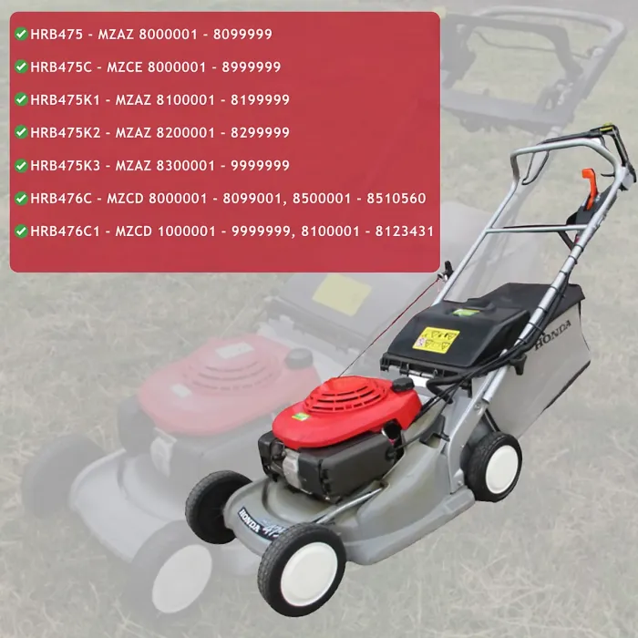 SPARES2GO Rotary Blade for Honda HRB475 HRB475C HRB476C Lawnmower (19", 47cm)