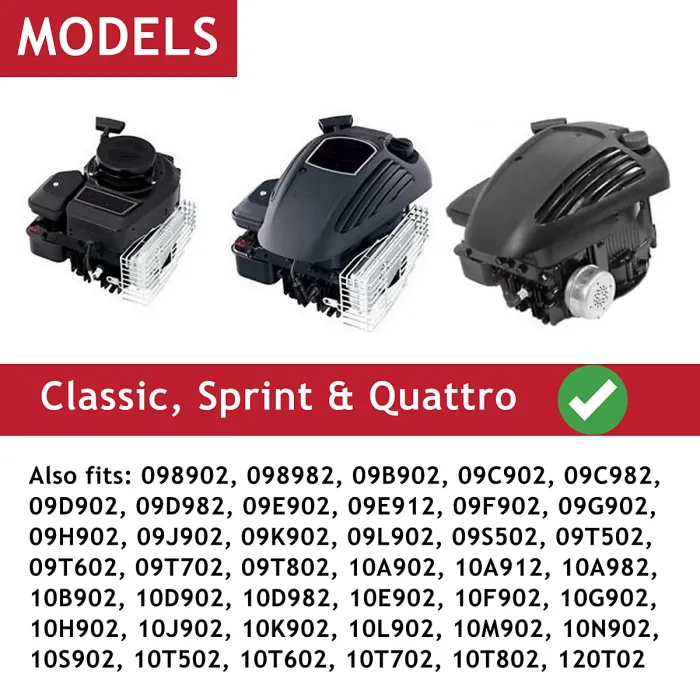 SPARES2GO Fuel Tank Cap for Briggs & Stratton Lawnmower Classic Sprint Quattro Engine