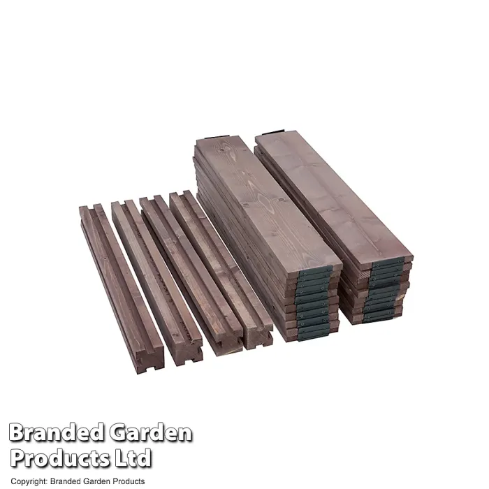 Modular Wooden Square Compost Bin, 573 litre capacity, easy to assemble, made from sustainable wood, ideal for composting