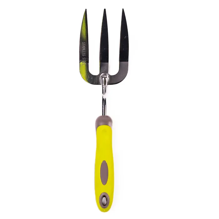 Garden Gear Stainless Steel Hand Fork for Gardening, Ergonomic Handle