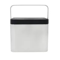 MasterClass Stainless Steel Compost Bin with Antimicrobial Lid
