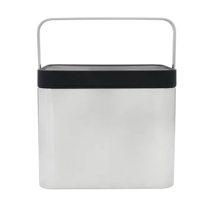 MasterClass Stainless Steel Compost Bin with Antimicrobial Lid