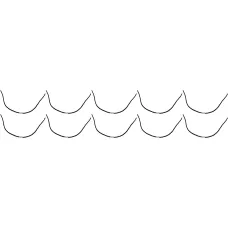Bosch Grass Strimmer Trimmer Cutting Line 370mm x 3.5mm Pack of 10 by Ufixt