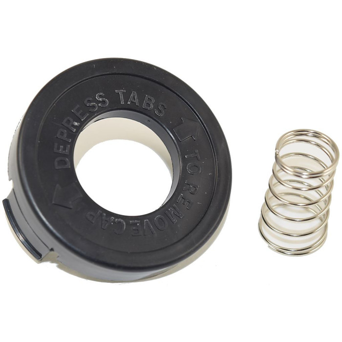 Black & Decker Strimmer Spool Cap Cover Bump Cap and Spring by Ufixt