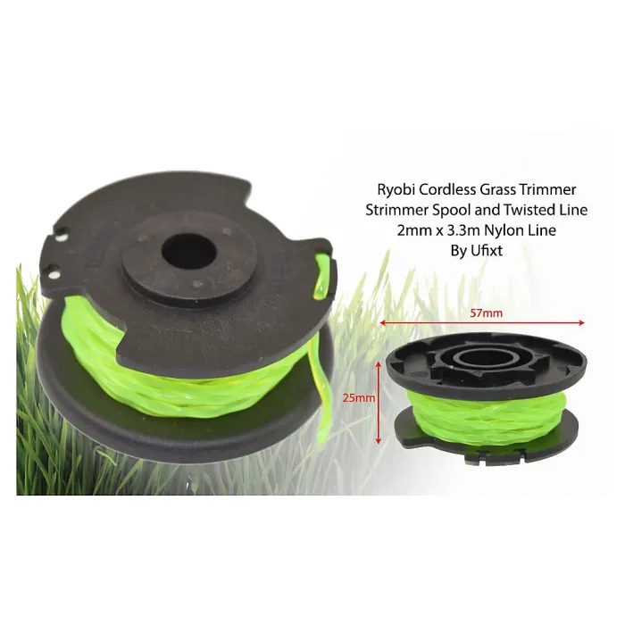Ryobi 36v Cordless Grass Strimmer Trimmer Spool and Twisted Line 2mm x 3.3m by Ufixt