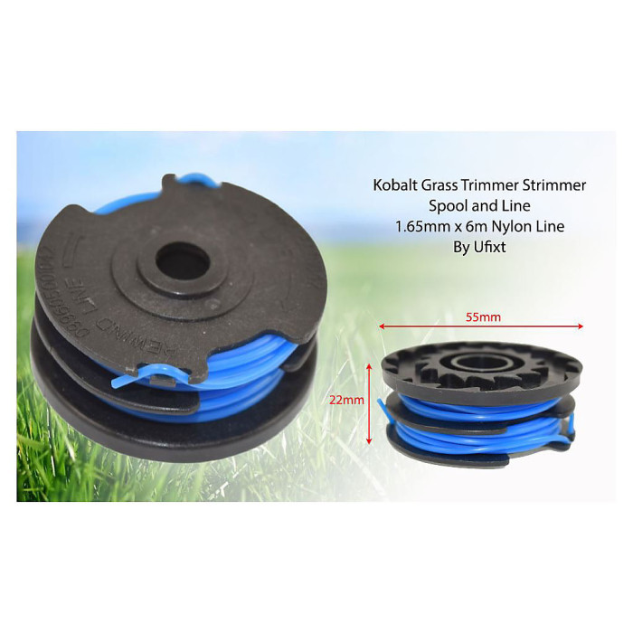 Kobalt Grass Strimmer Trimmer Spool and Line 1.65mm x 6m by Ufixt