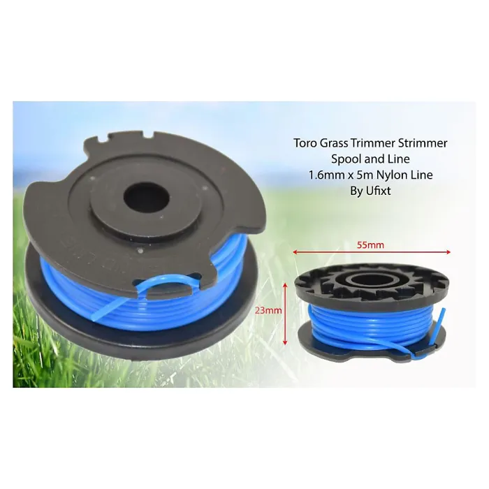 Toro Grass Strimmer Trimmer Spool and Line 1.6mm x 5m by Ufixt